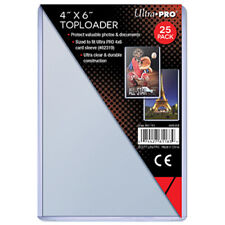4 X 6 Ultra Pro Clear Rigid 4x6 Toploaderscards Photos 25 Pack Top Loaders