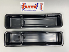 Summit Racing Valve Covers G3306b Black Pair. Covers Only No Hardware