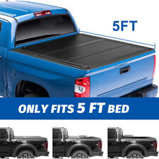 Lock Solid Hard Tri Fold Tonneau Cover 5ft For 2019-21 Ford Ranger 5 Truck Bed