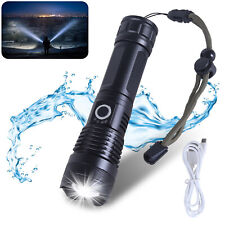 Super Bright 990000lumen Powerful Led Flashlight Rechargeable Zoom Police Torch