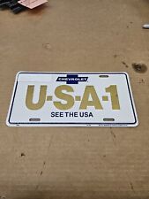 Chevrolet U-s-a-1 See The Usa Logo License Plate. New In Package