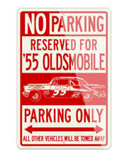1955 Oldsmobile Super 88 Junior Johnson Aluminum Parking Sign 2 Sizes Made Usa