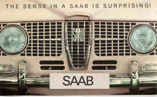 1964 Saab Showroom Advertising Sales Folder Brochure - Rare Awesome 2a