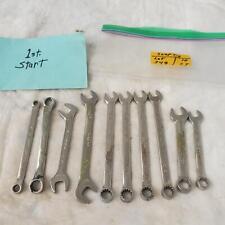 Lot Of 10 Snap-on Double-ended Open Wrench Combination Wrench Tool Lot 349