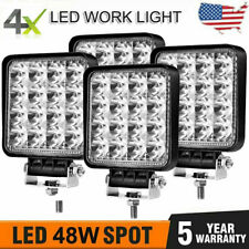 4 Pcs 48w Led Work Light Pods Spot Lights For Truck Off Road Tractor 12v 24v