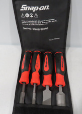 Snap-on Tools Sghbf600ao 4 Piece Mixed File Set Red With Pouch New