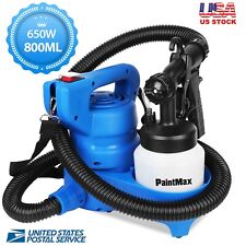 Electric Cordless Hvlp System Paint Spray Gun Handheld With Brushless W 3 Spray