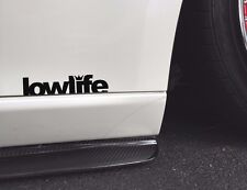 Lowlife Jdm Racing Decal Sticker Low Life Slammed Lowrider Window Bumper Domo