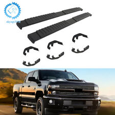 6 Side Step Nerf Bars Running Boards For 2007-2018 Chevy Silverado Double Cab