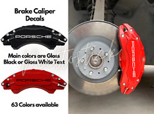 8x Porsche Brake Caliper Decals Replacement Brake Stickers Porsche  4 Sizes