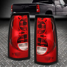 For 03-07 Silverado Pair Red Lens Rear Tail Light Brake Lamp W Wiring Harness