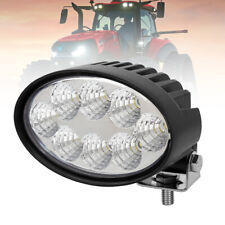 40w Oval Cap Led Work Light Tractor Lamp Flood Universal For Case Ih Jd Suv Atv