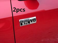 2x Oem 5.7l V8 Badge Side Emblem 3d W For Tundra Toyato Trd Pro Iforce Chrome