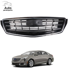 For Cadillac Xts 2018 2019 Front Bumper Upper Grille Black Chrome Abs Trim Grill