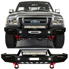 Vijay Fits 1998-2011 Ford Ranger Front Bumper With Winch Plate And Led Lights