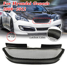 Real Carbon Fiber Front Mesh Grille Grill For Hyundai Genesis Coupe 2008-2012 Ni