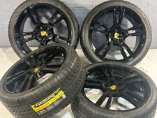 22x10 Porsche Cayenne Gloss Black Wheels Rims Tires Set Of 4 5x130 2853522