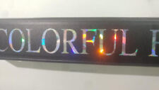 Holographic Prism Color Vanity Tag Custom Text Customized License Plate Frame