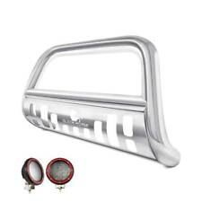 Black Horse Bull Bar Brush Guard W5.3led Skid Stainless Fits 00-06 Chevy Tahoe