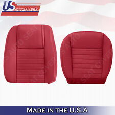 2005 2006 2007 2008 2009 Fits Ford Mustang Driver Bottom Top Leather Cover Red