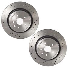 Brembo Pair Set Of 2 Rear Pvt Drilled Disc Brake Rotors For Lexus Is-f 2008-2014