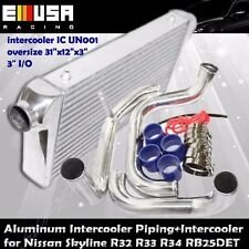 For Skyline R32 R33 R34 Gtr Turbo Charged Rb25 Bolt On Intercoolerpiping Combo