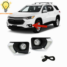 Driving Fog Lights Lampsbezelharness Switch Kits For 2018-2021 Chevy Traverse