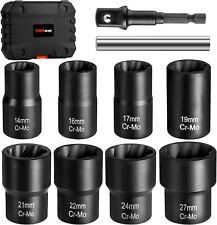 Lug Nut Remover Tool Wheel Lock Removal Kit Nuts Screws Bolts 12 Drive Impact