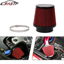 4 100mm Red Performance High Flow Cold Air Intake Cone Replacement Dry Filter