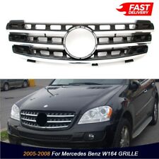 Amg Style Front Grille Grill Fit 2005-2008 Mercedes Ml-class W164 Ml320 350 500