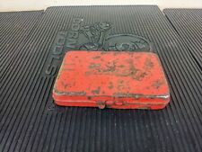 Az095 Snap-on Tools Vintage Red 14 Drive Metal Box