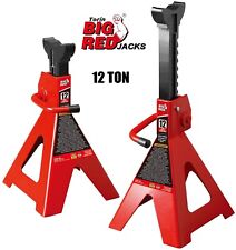 Big Red Torin Steel Jack Stands 12 Ton 24000 Lb Capacity Red 1-pair