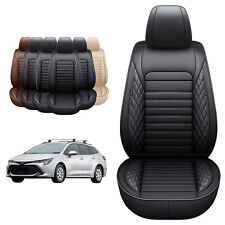 Leather Car Seat Cover Full Set For Toyota Corolla 2014-2019 L Le Xle Se Sedan