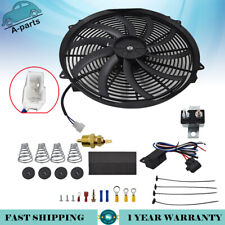 16electric Radiator Cooling Fan High 3000cfm Wiring Thermostat Relay Switch Kit