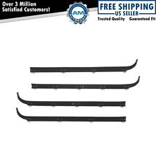 Inner Outer Window Sweep Felts Seals Weatherstrip 4 Pc Kit Set For Ford Truck
