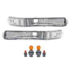 For Lexus Ls400 1995-1997 Clear Front Bumper Turn Signal Lights Wbulbs