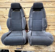 Oem 1990-1996 Nissan 300zx Z32 Front Left Right Side Cloth Seat Set
