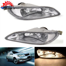 New Pair Of 9006 55w Clear Lens Bumper Fog Lights For Toyota Corolla 2005-2008