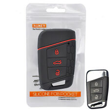 Xukey Silicone Key Fob Case Cover For Vw Passat For Skoda Kodiaq Superb Remote
