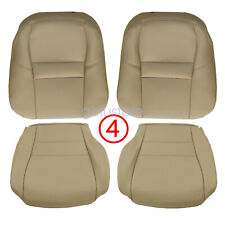 For 2007-2011 Honda Crv Driver Passenger Bottom Top Leather Seat Cover Tan