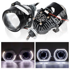 2.5 Led Projector Lens Headlight Led Angel Eye Shrouds H4 H7 9005 Retrofit Diy