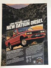 1981 Datsun Diesel Print Ad Vintage Pa6