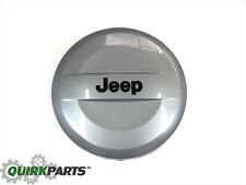 07-18 Jeep Wrangler Billet Silver Metallic Hard Tire Cover 25575r17 Tires Mopar