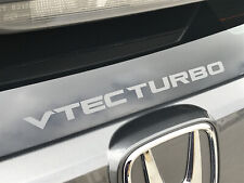 Vtec Turbo Sticker - Honda Civic - Set Of 2 Decals - Grey Version