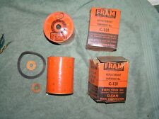 Two Nos Fram C-131 Oil Filter Cartridges Vintage Discontinued Fit 1930s N-16