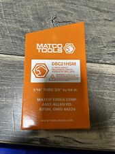 Matco Tools 21 Piece Cobalt Hyper Step Drill Bit Set Dbc21hsm