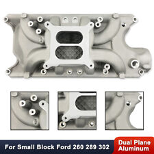 For Ford Small Block Sbf 260 289 302 Aluminum Dual Plane Intake Manifold