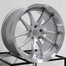 19x11 Aodhan Ds02 Ds2 5x114.3 22 Silver Machined Wheels Rims Set4 73.1