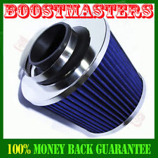 Cold Air Intake Filter Turbo Application Universal For Cars Trucks  2.5 Blue