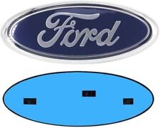 Blue Chrome 2005-2014 Ford F150 Front Grille Tailgate 9 X 3.5 Oval Emblem